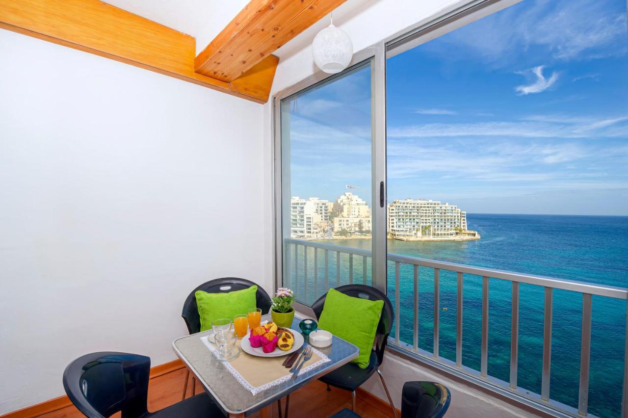 Spinola Bay Top Floor Seafront 3 Bedroom Apartment With Panoramic Sea Views - By Getawaysmalta Saint Julian's 외부 사진