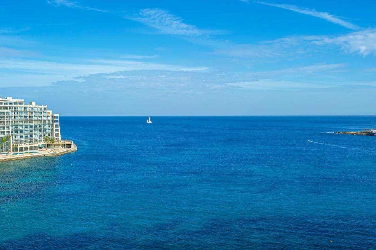 Spinola Bay Top Floor Seafront 3 Bedroom Apartment With Panoramic Sea Views - By Getawaysmalta Saint Julian's 외부 사진