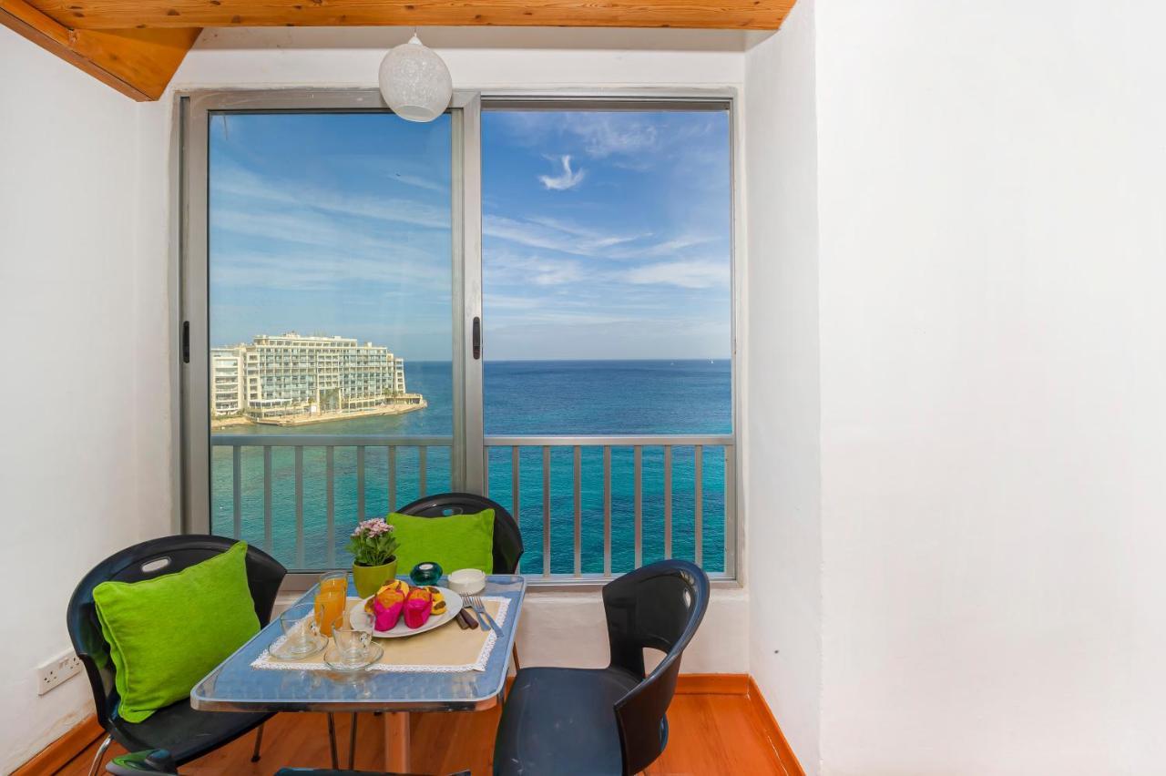 Spinola Bay Top Floor Seafront 3 Bedroom Apartment With Panoramic Sea Views - By Getawaysmalta Saint Julian's 외부 사진