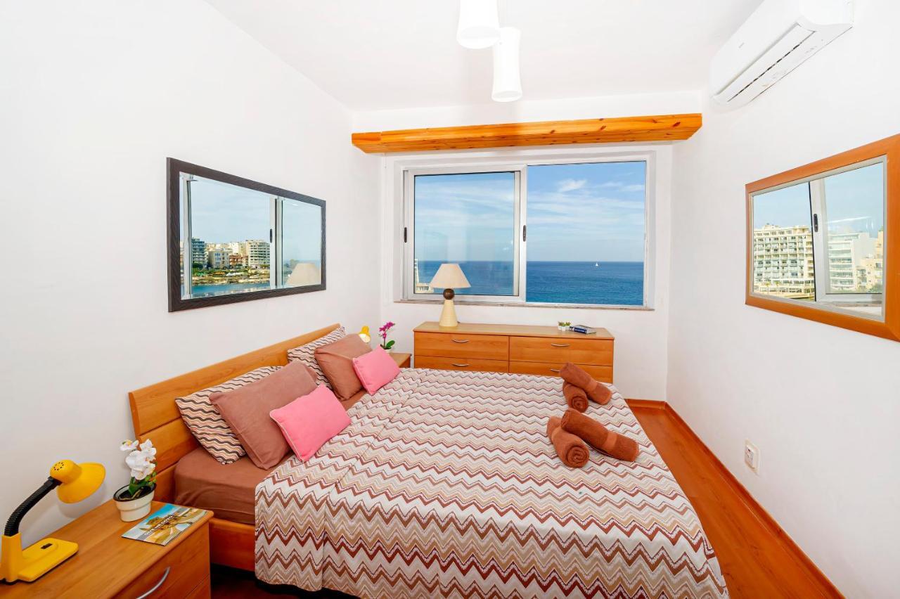 Spinola Bay Top Floor Seafront 3 Bedroom Apartment With Panoramic Sea Views - By Getawaysmalta Saint Julian's 외부 사진