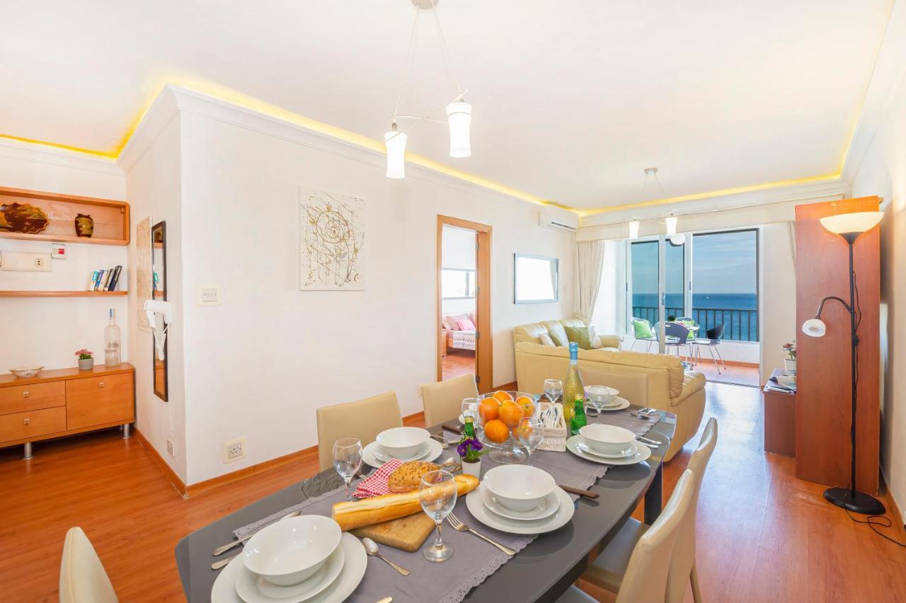 Spinola Bay Top Floor Seafront 3 Bedroom Apartment With Panoramic Sea Views - By Getawaysmalta Saint Julian's 외부 사진