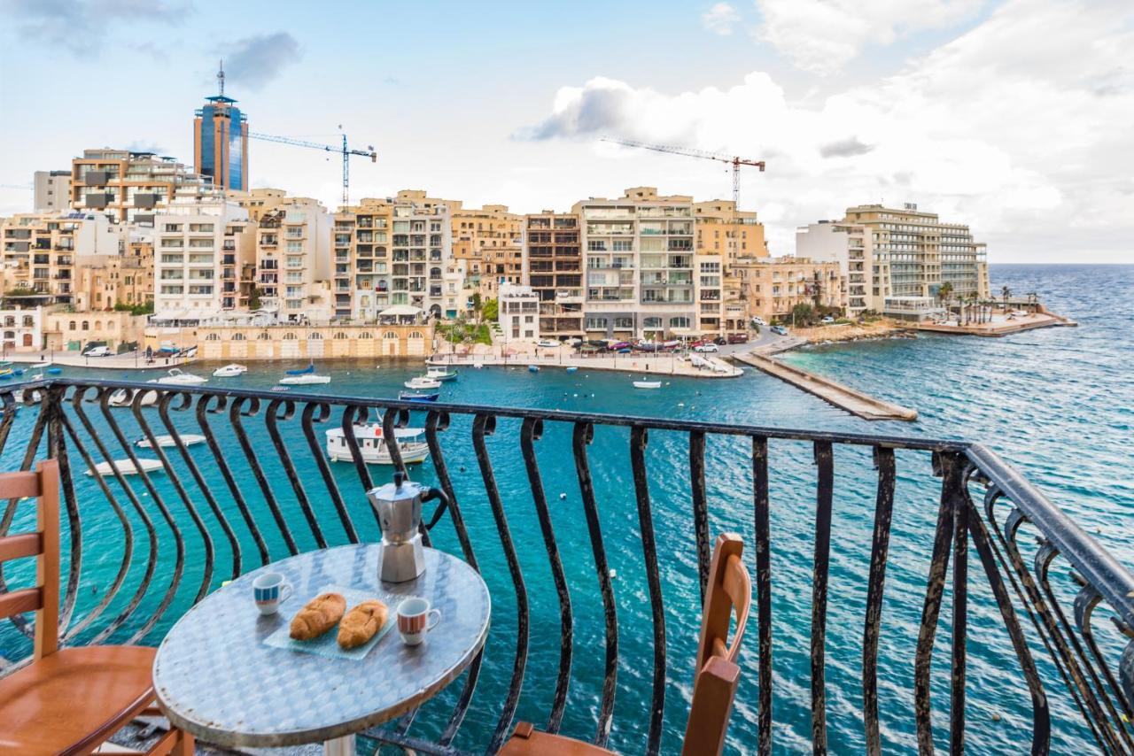 Spinola Bay Top Floor Seafront 3 Bedroom Apartment With Panoramic Sea Views - By Getawaysmalta Saint Julian's 외부 사진