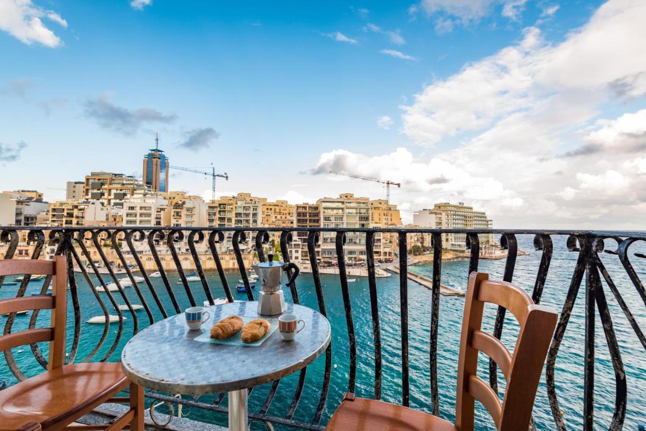 Spinola Bay Top Floor Seafront 3 Bedroom Apartment With Panoramic Sea Views - By Getawaysmalta Saint Julian's 외부 사진